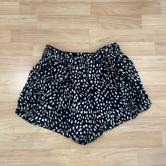 Free People Bennett Hill Waist Black and White Short Vest Set Size 6 - Picture 5 of 6